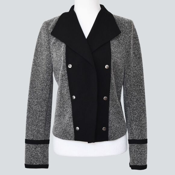 CALVIN KLEIN Women’s Fly Away Jacket Gray / Black Size S - Picture 2 of 8